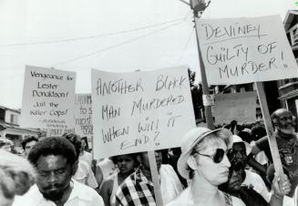 The Metro police shooting of Lester Donaldson sparked a 1988 protest in Toronto