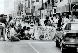 Downtown sit-in