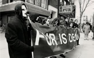 Demonstrators in Toronto earlier this year protested against cruelty to animals