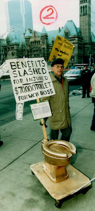 Injured workers protest