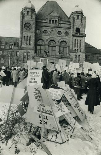 Protest Demonstrations - Canada - Ontario - Toronto, etc - Teachers