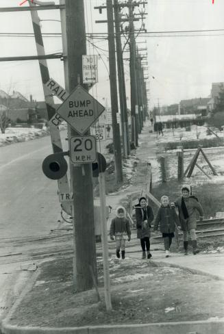 Two children have been killed at this level crossing on Pharmacy Ave