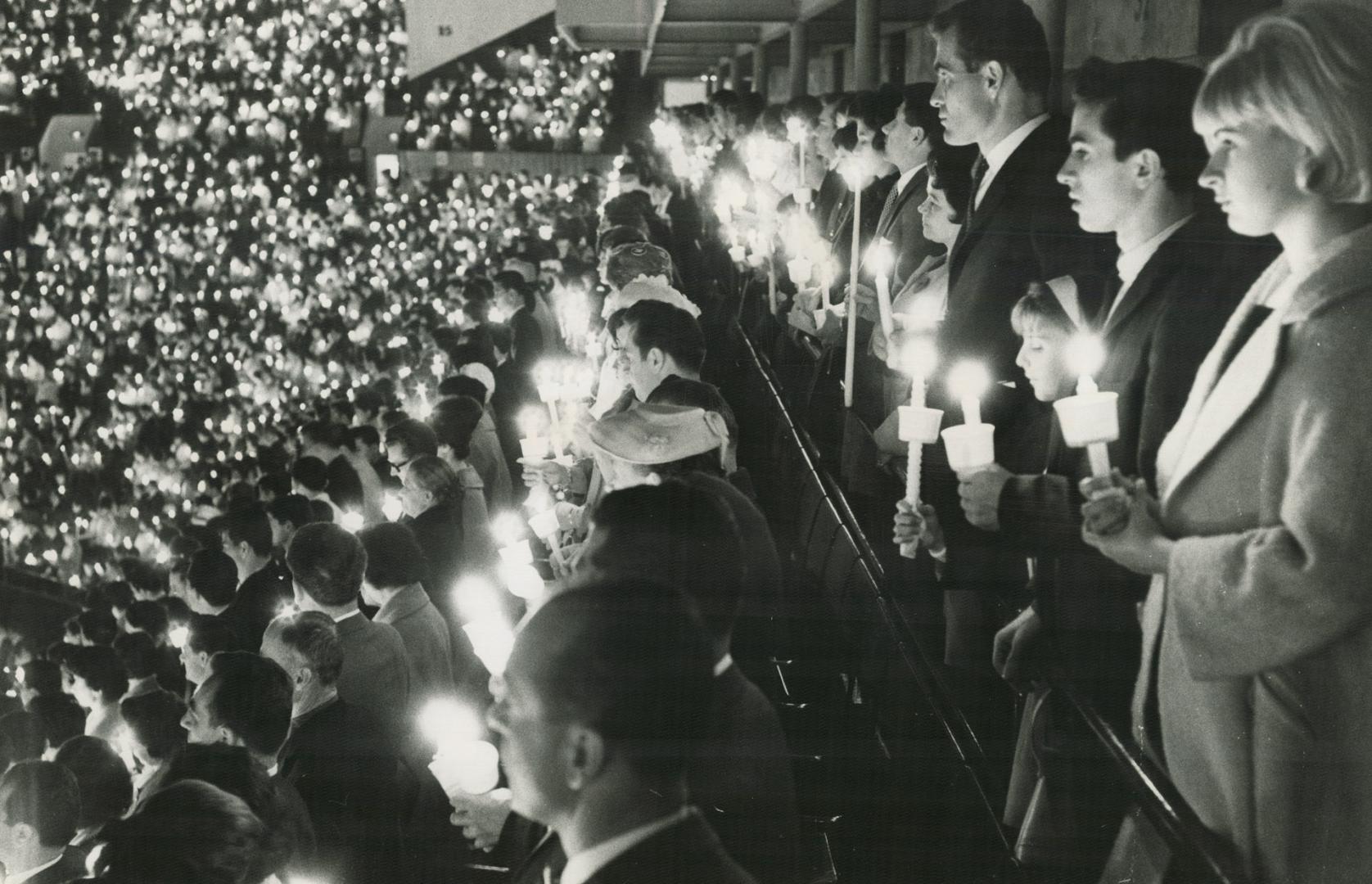 Feast of Feasts -- the most important holiday of the Greek Orthodox Church -- was marked Saturday night at Maple Leaf Gardens by 13,000 members of Metro's two Greek Orthodox parishes