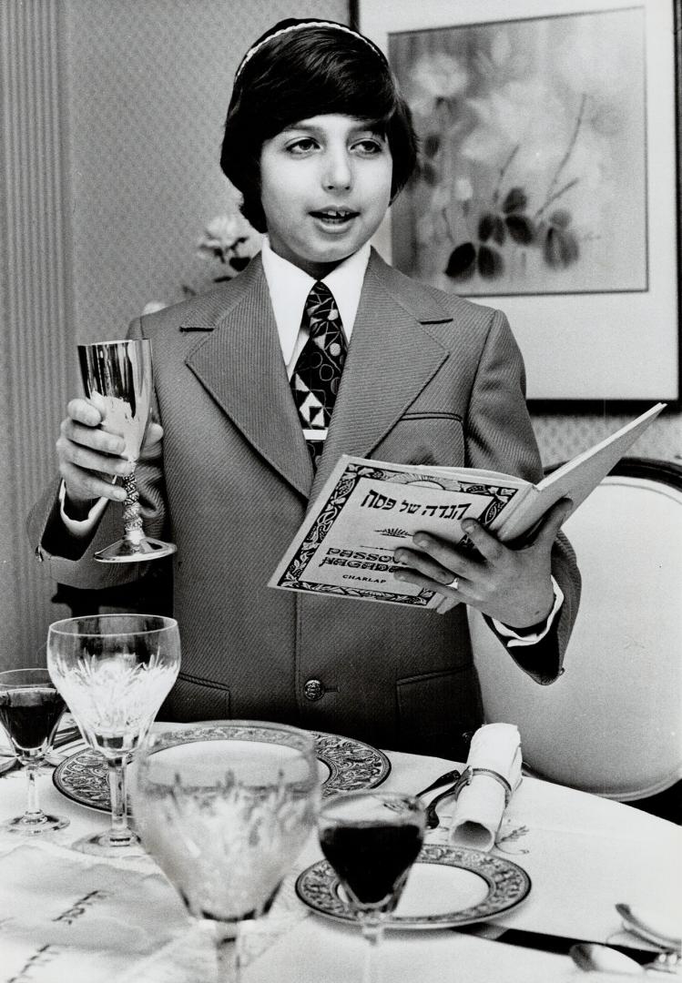 Children play a major role in the celebration of the Seder meal, which symbolizes Israel's exodus from Egypt