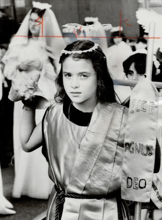 Young marcher in Portuguese parade