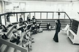 An open corridor in St. Anthony's Separate School in Thornhill is used by Kathy Luxenbouger to teach French. The school is one of 400 which have recen(...)