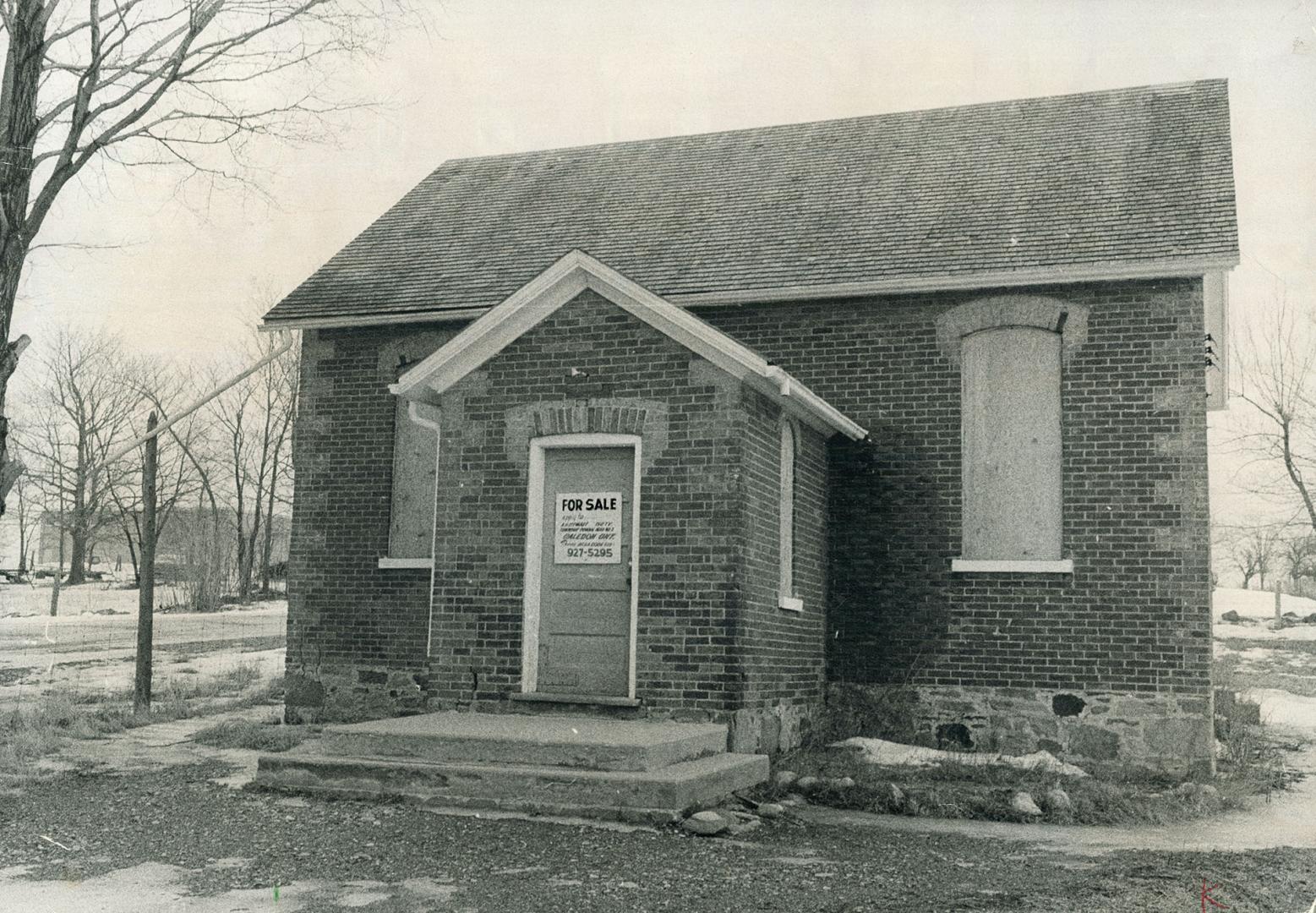 Schoolhouse for sale. New act makes this common sight