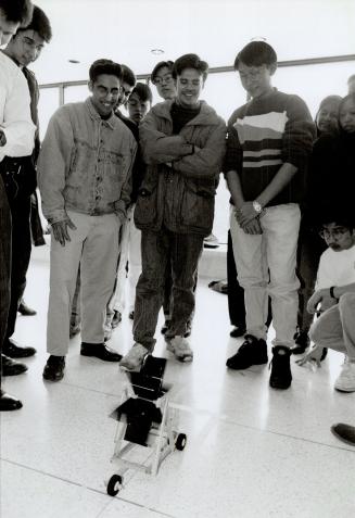 Richard Chin (right) - Air Car competition at Science Olympics