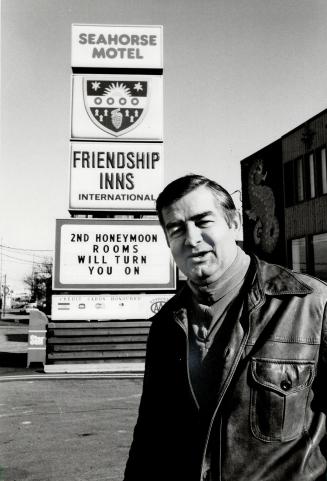 Lovers' heaven: John Wren (above) renovated his Seahorse Motel to capitalize on the romance market