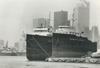 Lowly jobs: The Gordon C. Leitch and R. Bruce Angus will sit out their fourth straight shipping season in Toronto harbor because of a lack of cargo. O(...)