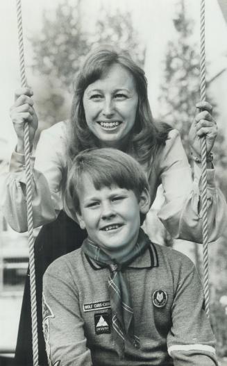 Working single parent Jeannie Westdyke, with son, Gord, says unmarried mothers on welfare should be willing to work for the minimum wage and learn how to live on it the way we all had to do