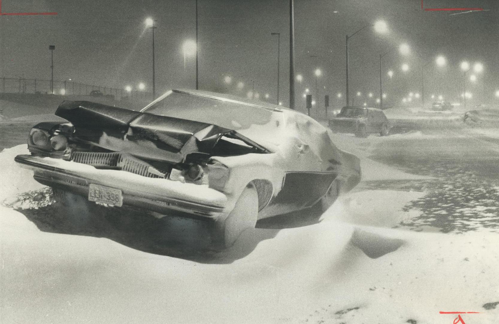 Hundreds of abandoned and damaged cars lined highways and roads leading into Metro after the storm