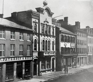 King Street East, north side, looking from west to east sides of present Victoria St