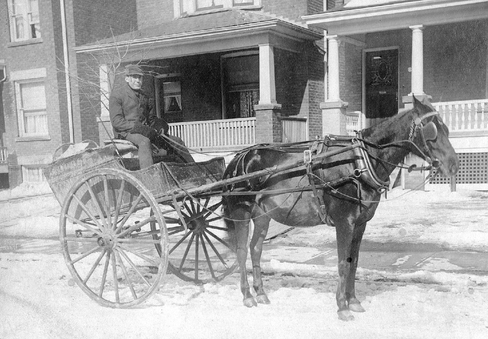 George Phillips, delivery boy for Dorst (butcher on Gerrard Street East & Howland Road