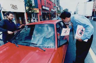 Councillor Denzil Minnan - Wong with Squeegee Kid, Bob