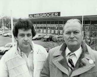 Out of luck since Dominion Stores shake-up are Joe Calderone, left, and Harold Pym, who began with the chain in 1952