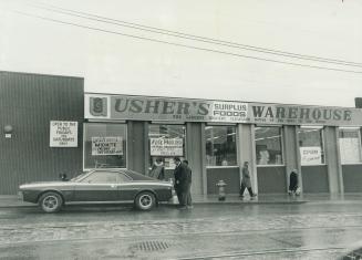 Dave Usher's New surplus food store at 1266 Queen St