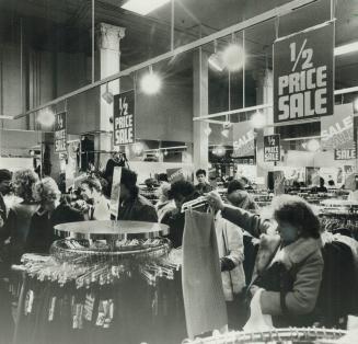 Business Sunday: Yonge St. merchants Fairweather (above), Fashion Bazaar (right), and Tip Top Tailors say Sunday is their busiest day