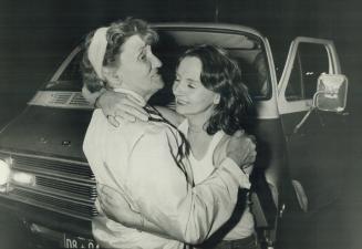 June Maloney (left) and daughter Susan Williams of Oxford Centre after their home wrecked