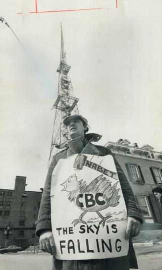 Jim Barbe. Striking CBC technician