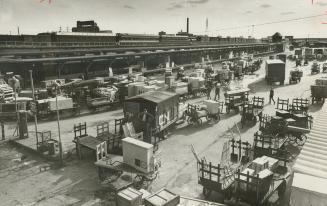 This is the current scene at CN front street Freight yard during strike