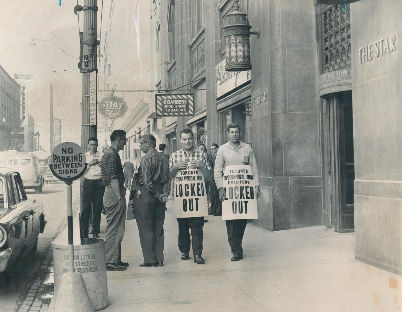 Pickets Parade Outside The Star, At 8