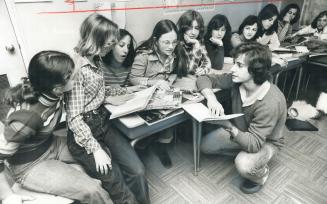 One-third of Forest Hill Collegiate's 900 students rolled in classes at Holy Blossom Temple on Bathurst St