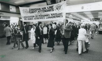 Parading pickets