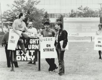 All quiet on picket line