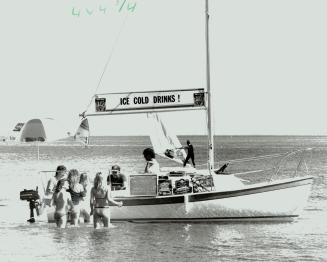 Into the drink, With temperatures reaching 27C (80