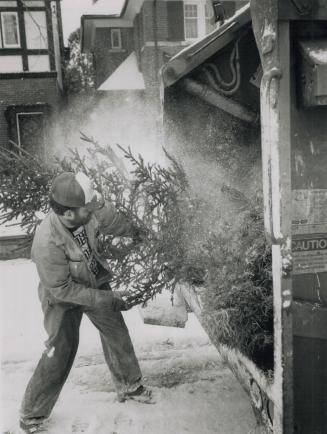 Maybe the lights should come down too, The last signs of the holiday season are disappearing around Toronto as city workers like Don Lundrigan collect(...)