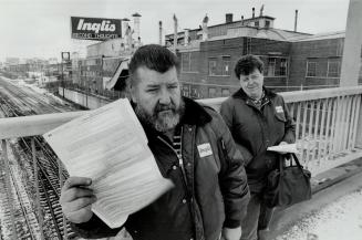 Hung out to dry: Larry and Roseanne Nolan, who worked for the inglis company for 16 years, are now filling out unemployment insurance forms