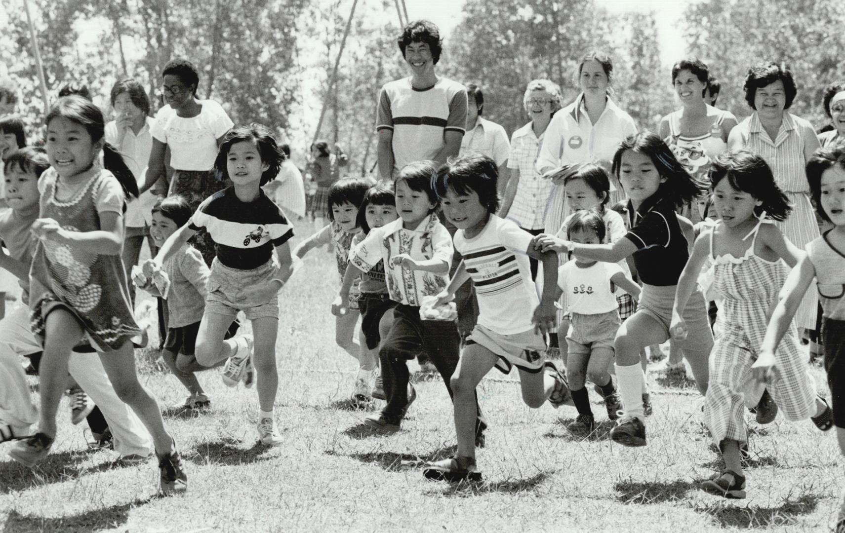 What's a picnic lunch without games, contests and, of course, races?