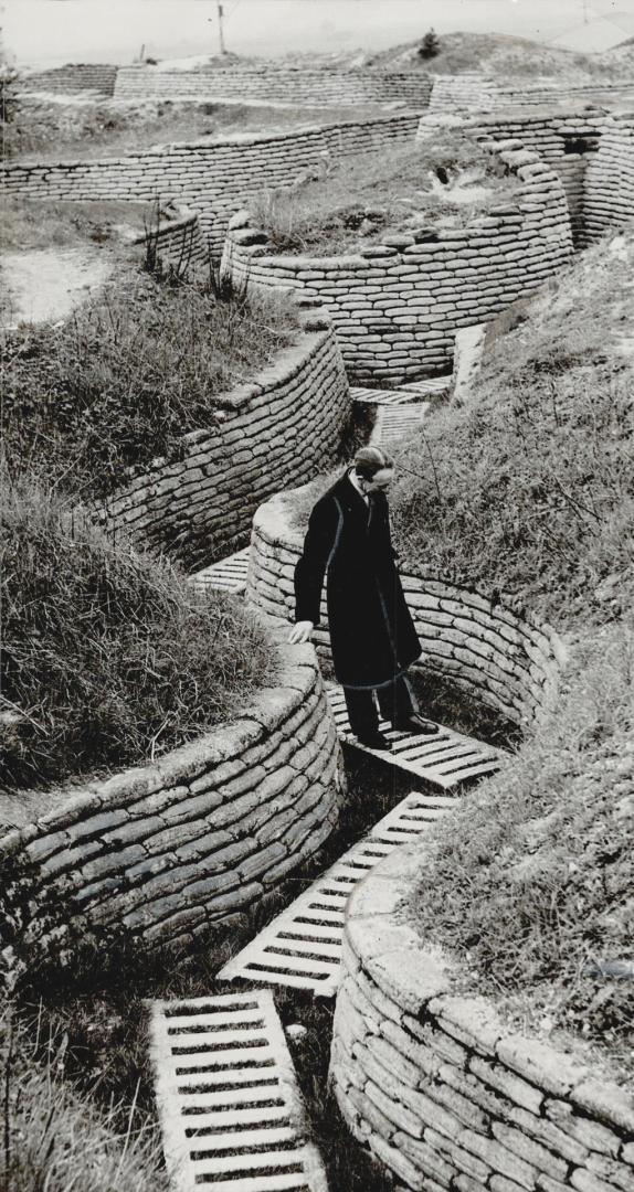 Old soldiers will hardly recognize the trenches which pit Vimy Ridge