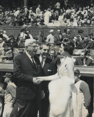 It's 'Play Ball' again, Following official welcome at City Hall today, Toronto's baseball Maple Leafs opened their home season at Maple Leaf Stadium