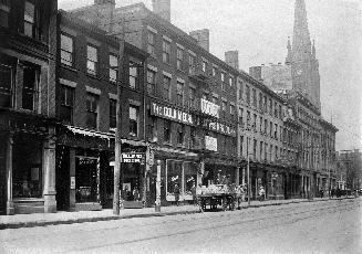 King Street East, north side, looking east from east of Toronto St