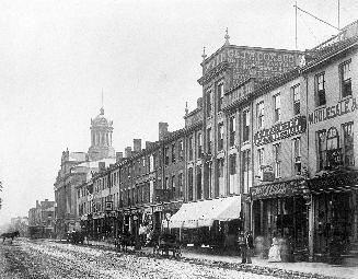 King Street East, south side, looking east from east of Church St