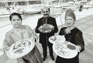 Nita Hansoti (left), Anil Sethi and Achla Karla