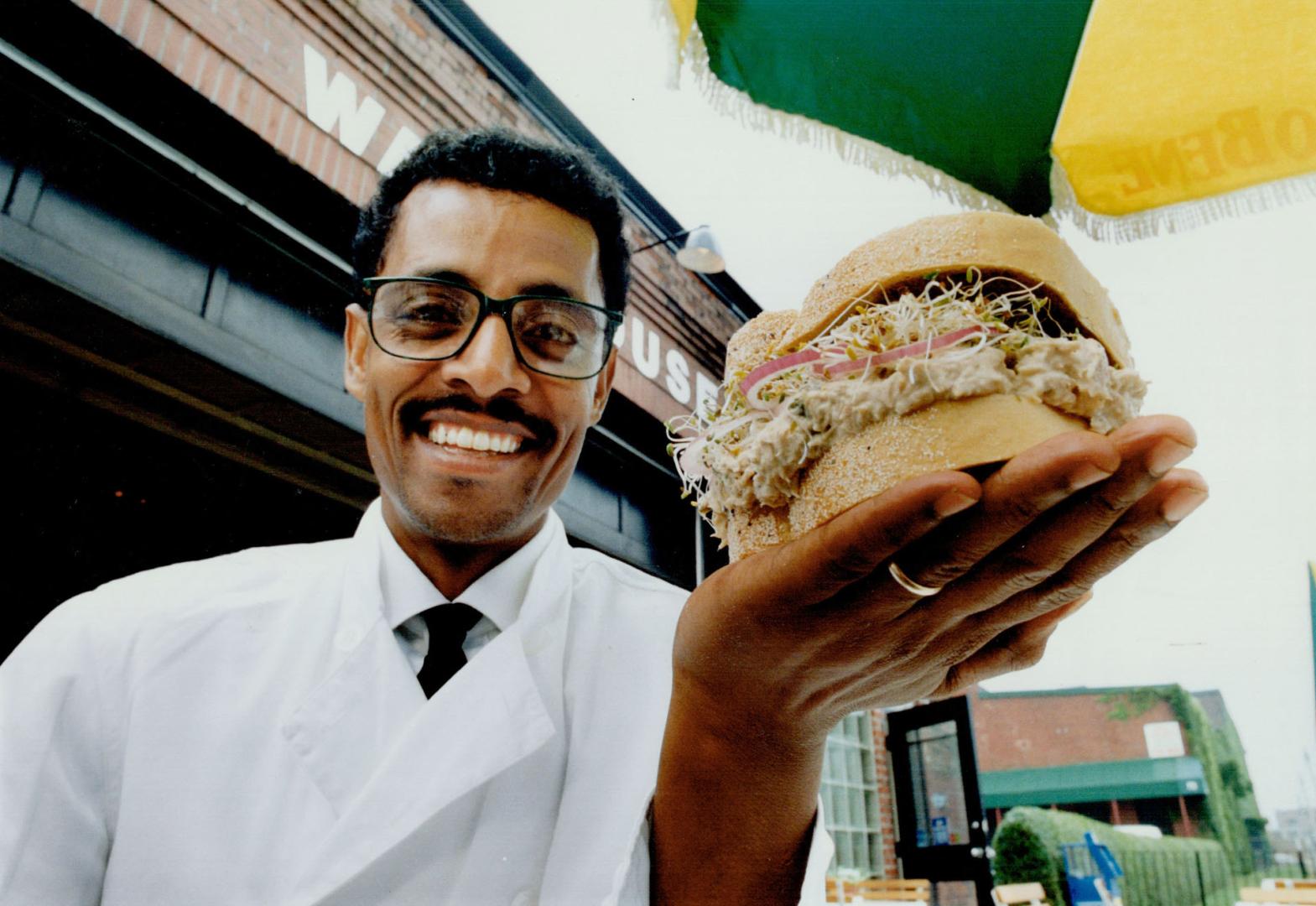 The Right Stuffing: Clockwise from top left, Wondifraw Beshir, chef at The Warehouse Grill, is hooked on tuna,