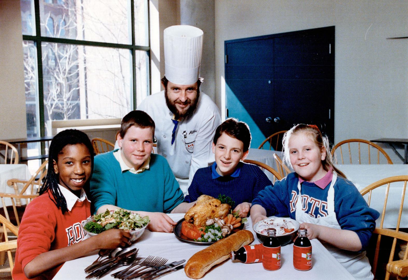 Chef Terry Allen and from left, Stacey Mullings, Allen's son Terry, Martin Dillon and Allen's daughter Joanne display the results of a Saturday mornin(...)