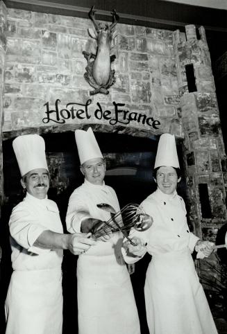 Chefs Jean Pierre Capelle, Andre Daguin and Dominique Toulousy, known as The Musketeers are in town to promote their in cuisine