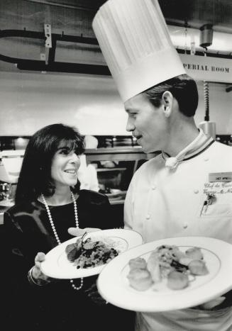 Fit for prince: Myra Sable and executive chef George McNeill have teamed up to prepare a meal for prince Philip at the Duke of Edinburgh awards dinner