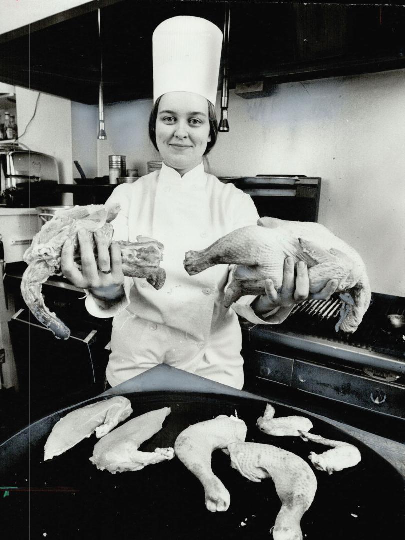 The Chef is a lady at the women's club, 21 McGill