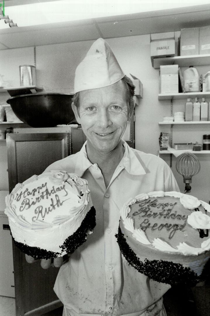 Delicious handful: Cornelius Vreeker, ace pastry chef and operator of the Lakeview Pastry and Tearoom in Burlington, uses nothing but the freshest ingredients for his customers