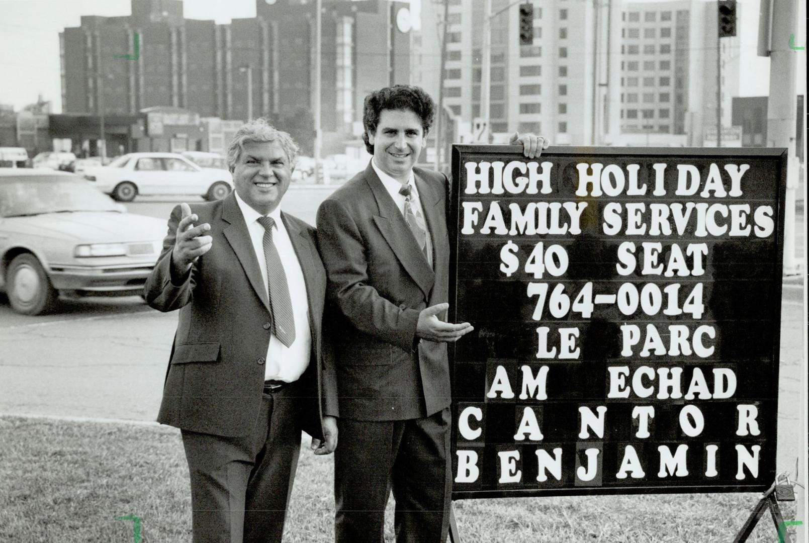 Rabbi David Cooper (r) & Canton Nissim Benjamin