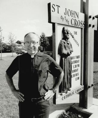 Parking problem: Rev. Marcel Dube, pastor of St. John of the Cross Carmelite Church in Mississauga, says parishioners are being hit with parking tickets even though they are parked legally