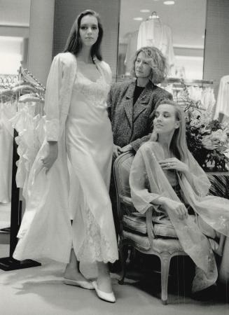 Lingerie designer Patricia Fieldwalker with some of her designs at Holt Renfrew