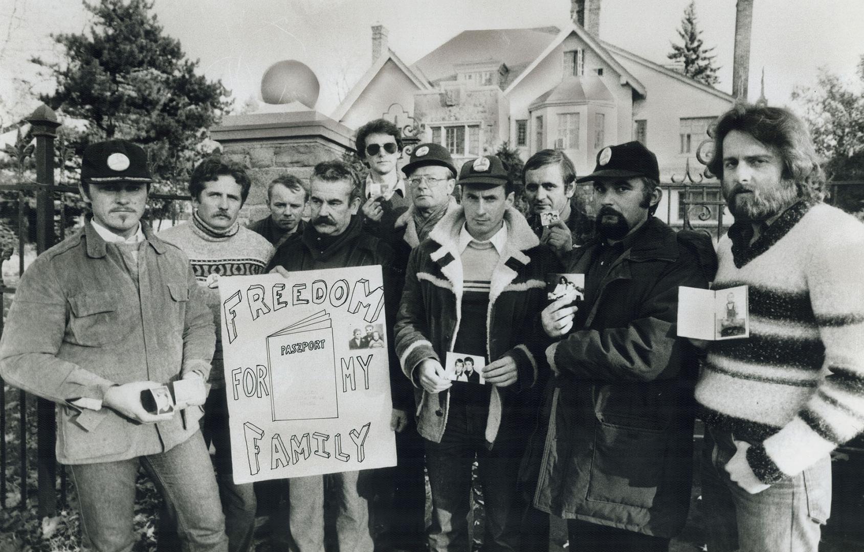 Poles protest