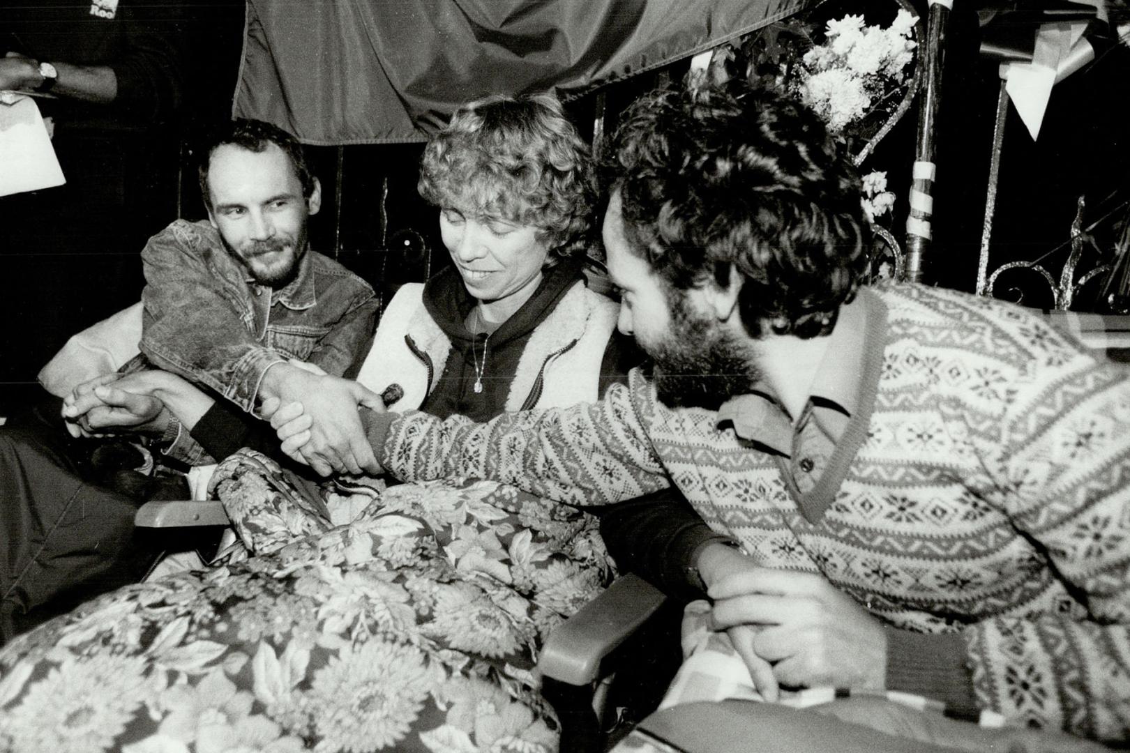 From L to R. Zygmunt Augustyniak, Grazyna Trzesicka and Wladyslaw Sliwa