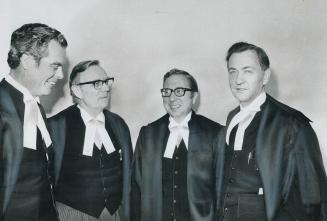 New Ontario Supreme Court judges were sworn in this morning at the high courts building on University Ave